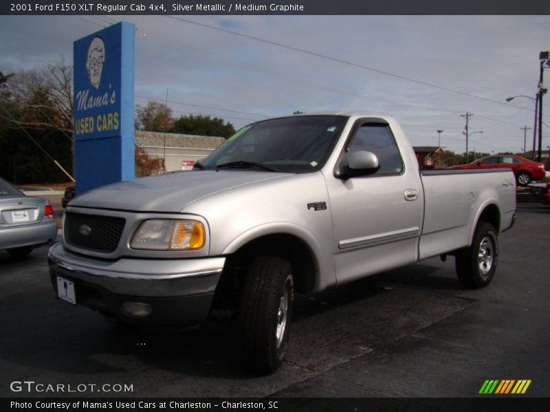 Silver Metallic / Medium Graphite 2001 Ford F150 XLT Regular Cab 4x4