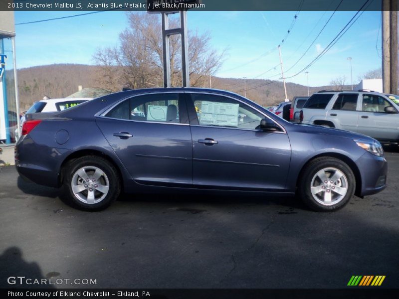Atlantis Blue Metallic / Jet Black/Titanium 2013 Chevrolet Malibu LS