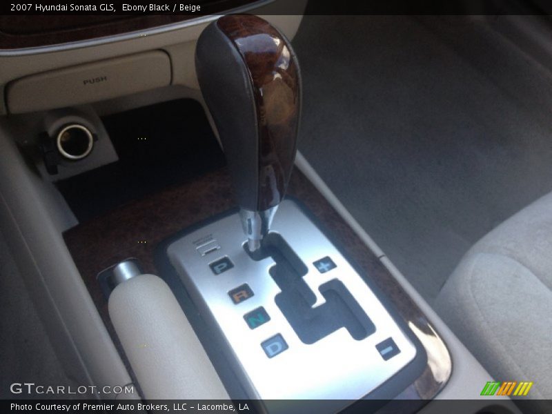 Ebony Black / Beige 2007 Hyundai Sonata GLS