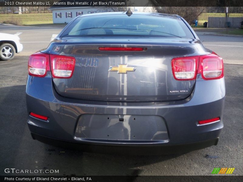 Atlantis Blue Metallic / Jet Black/Titanium 2013 Chevrolet Malibu LS