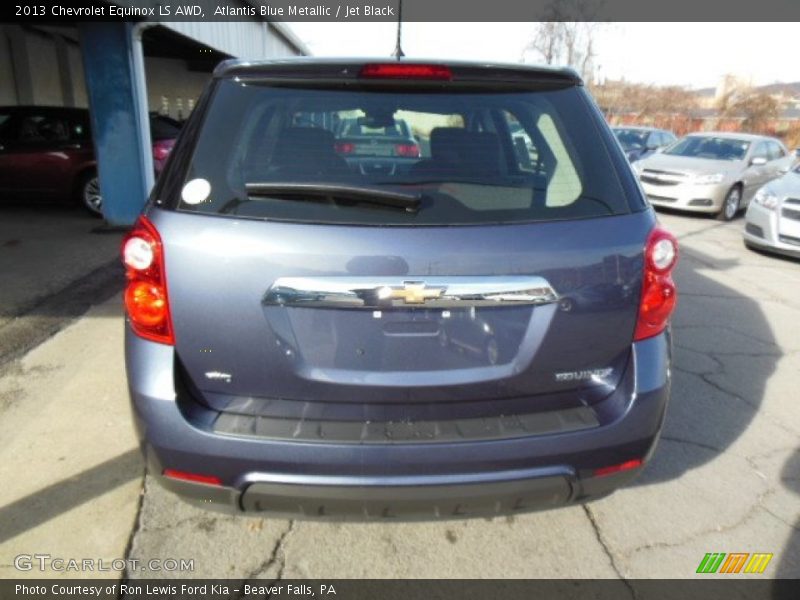 Atlantis Blue Metallic / Jet Black 2013 Chevrolet Equinox LS AWD