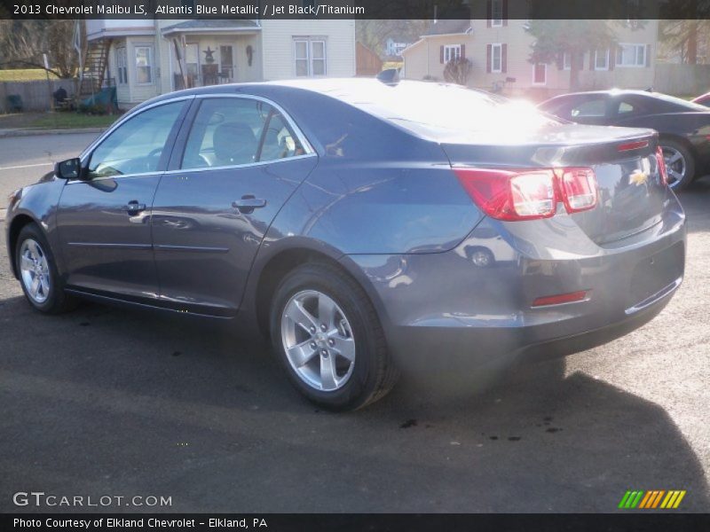 Atlantis Blue Metallic / Jet Black/Titanium 2013 Chevrolet Malibu LS