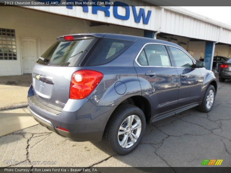 Atlantis Blue Metallic / Jet Black 2013 Chevrolet Equinox LS AWD