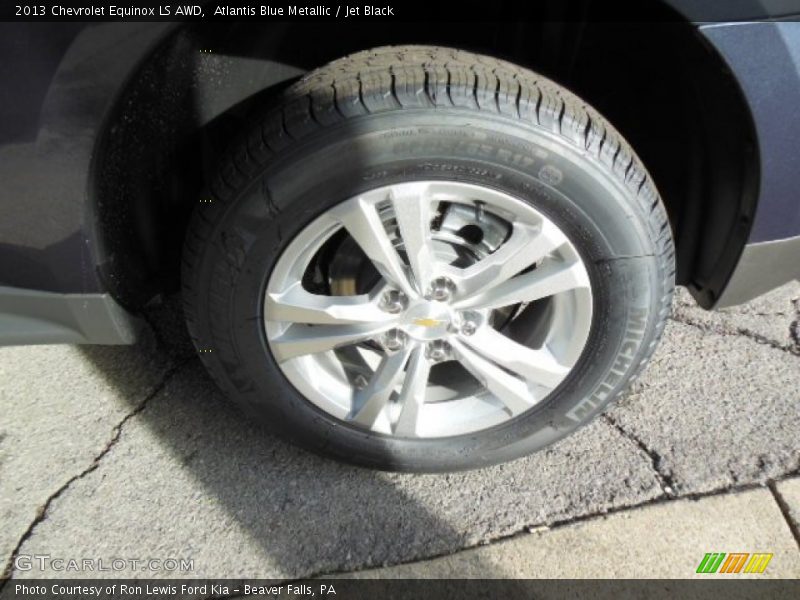 Atlantis Blue Metallic / Jet Black 2013 Chevrolet Equinox LS AWD