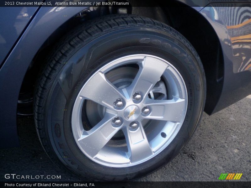 Atlantis Blue Metallic / Jet Black/Titanium 2013 Chevrolet Malibu LS