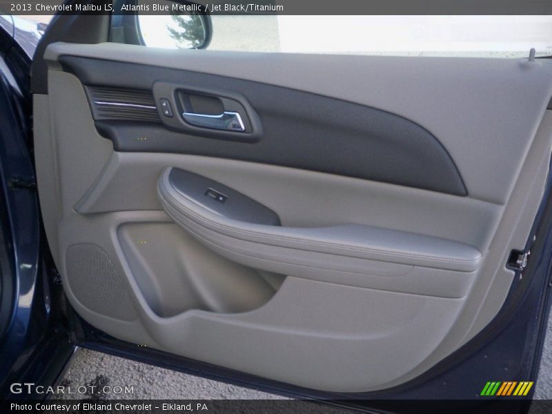 Atlantis Blue Metallic / Jet Black/Titanium 2013 Chevrolet Malibu LS