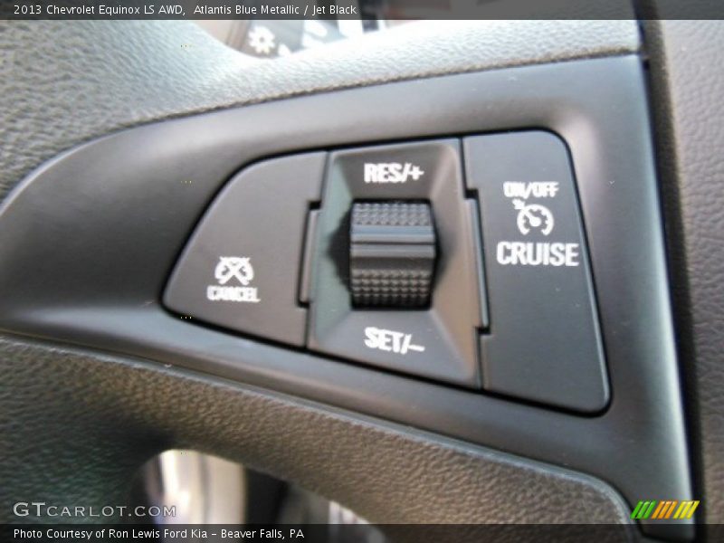 Atlantis Blue Metallic / Jet Black 2013 Chevrolet Equinox LS AWD