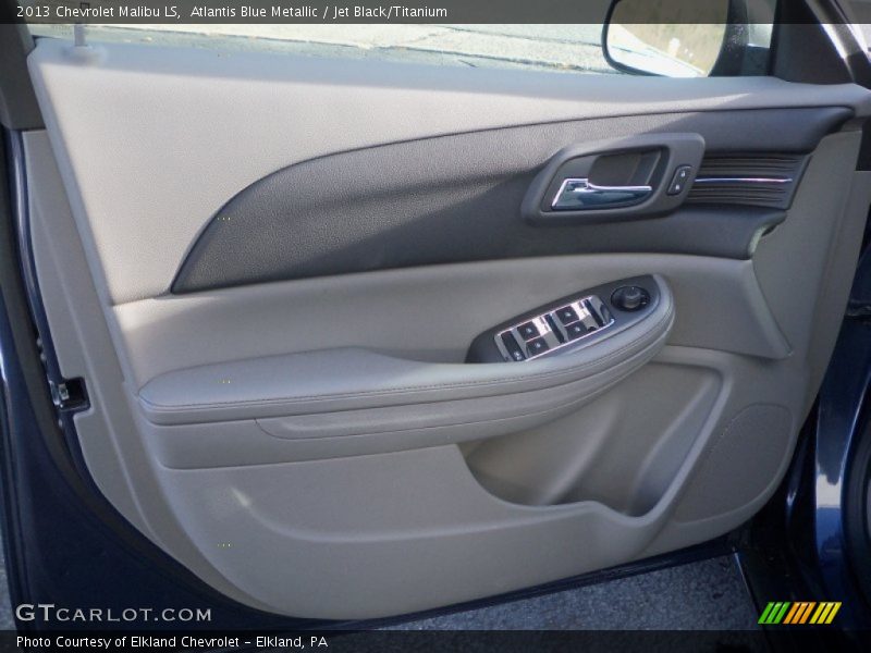 Atlantis Blue Metallic / Jet Black/Titanium 2013 Chevrolet Malibu LS