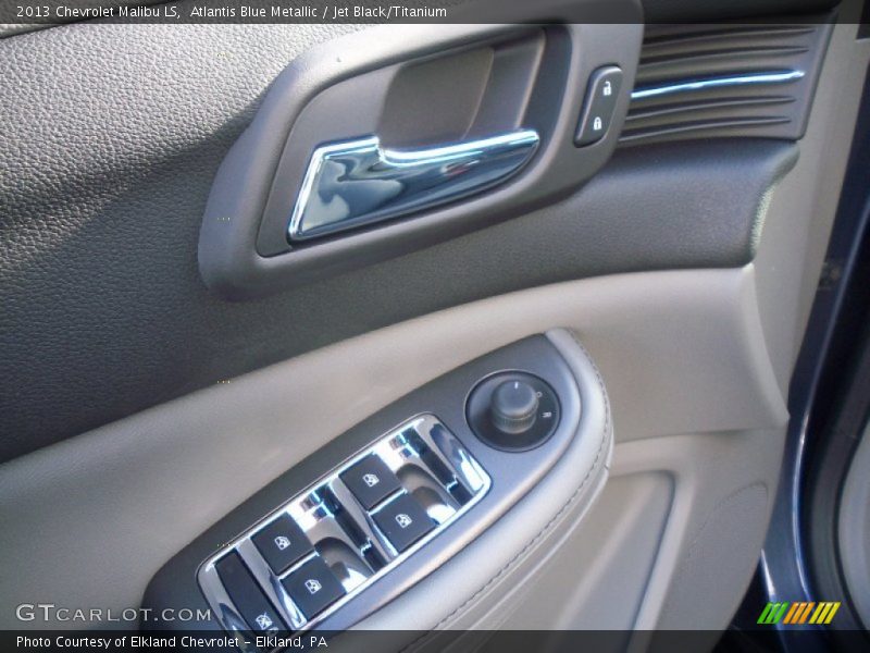 Atlantis Blue Metallic / Jet Black/Titanium 2013 Chevrolet Malibu LS