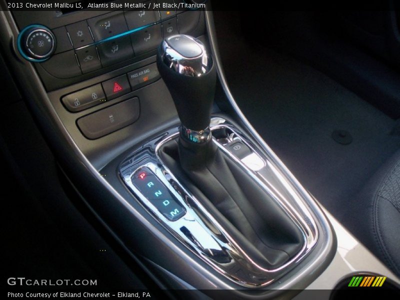Atlantis Blue Metallic / Jet Black/Titanium 2013 Chevrolet Malibu LS