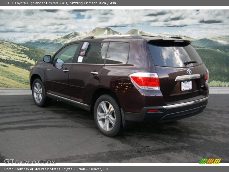 Sizzling Crimson Mica / Ash 2013 Toyota Highlander Limited 4WD