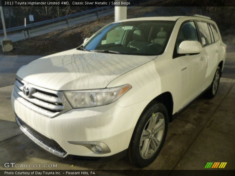 Classic Silver Metallic / Sand Beige 2013 Toyota Highlander Limited 4WD