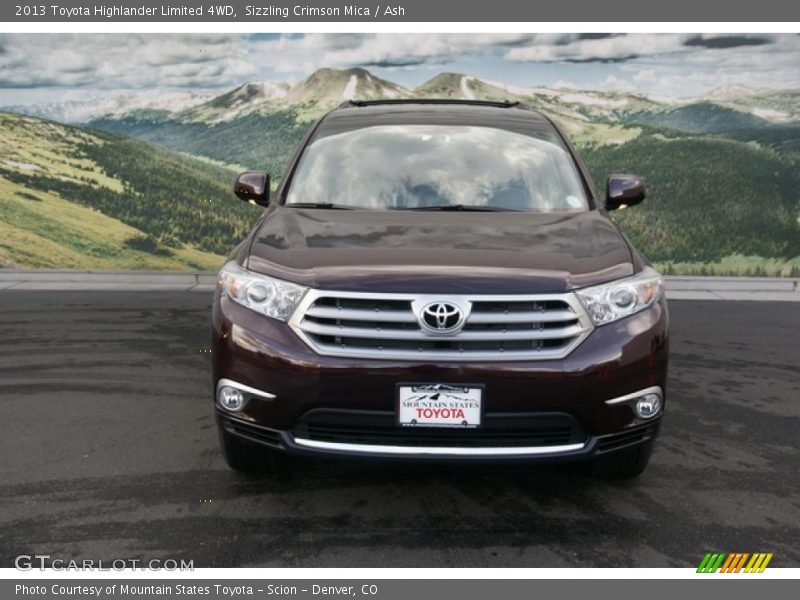 Sizzling Crimson Mica / Ash 2013 Toyota Highlander Limited 4WD