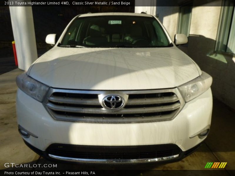 Classic Silver Metallic / Sand Beige 2013 Toyota Highlander Limited 4WD