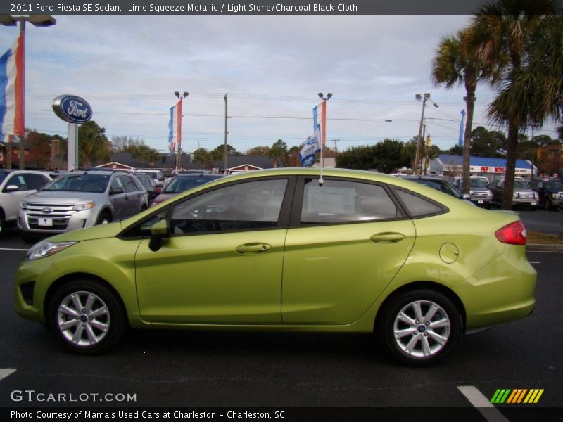  2011 Fiesta SE Sedan Lime Squeeze Metallic