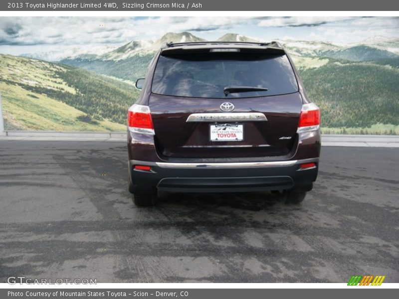 Sizzling Crimson Mica / Ash 2013 Toyota Highlander Limited 4WD