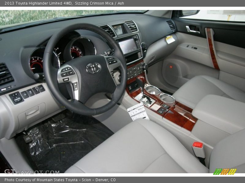 Sizzling Crimson Mica / Ash 2013 Toyota Highlander Limited 4WD