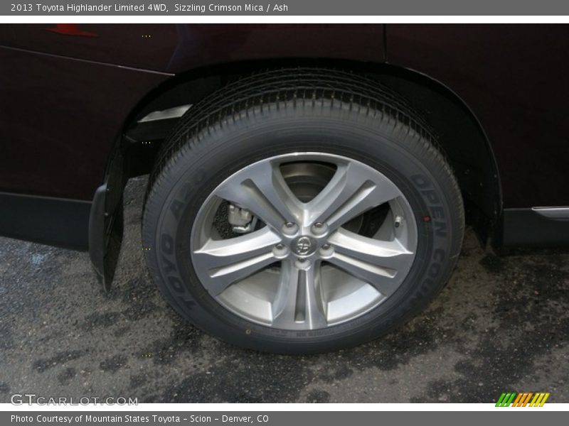 Sizzling Crimson Mica / Ash 2013 Toyota Highlander Limited 4WD