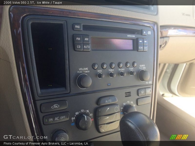 Ice White / Taupe 2006 Volvo S60 2.5T