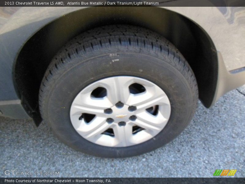 Atlantis Blue Metallic / Dark Titanium/Light Titanium 2013 Chevrolet Traverse LS AWD