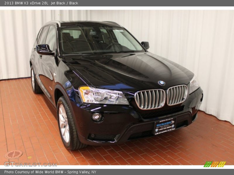 Jet Black / Black 2013 BMW X3 xDrive 28i