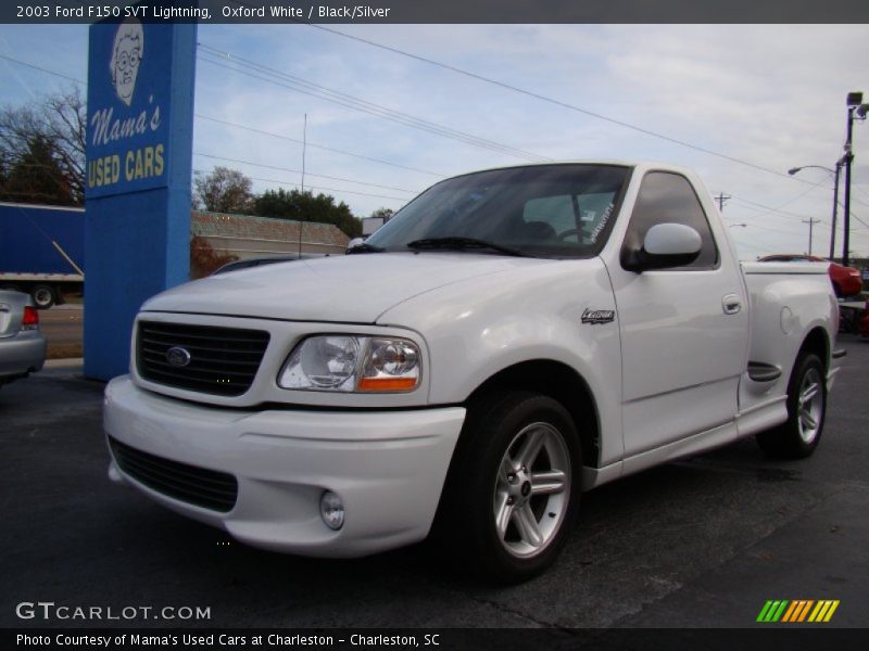 Oxford White / Black/Silver 2003 Ford F150 SVT Lightning