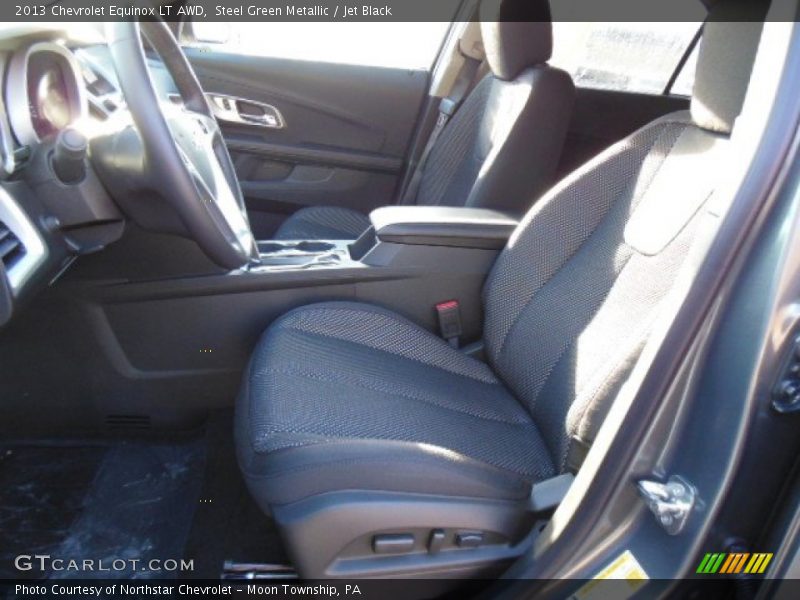 Steel Green Metallic / Jet Black 2013 Chevrolet Equinox LT AWD