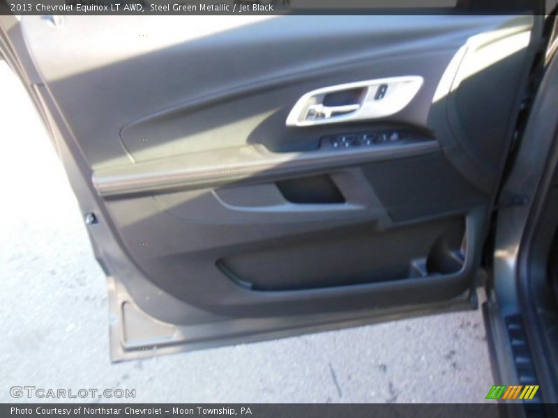Steel Green Metallic / Jet Black 2013 Chevrolet Equinox LT AWD