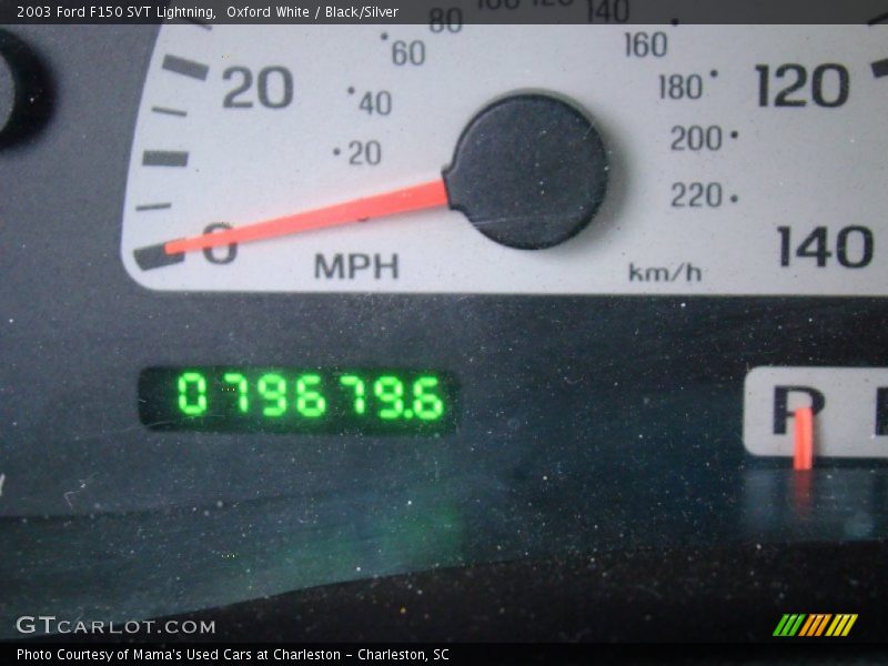 Oxford White / Black/Silver 2003 Ford F150 SVT Lightning