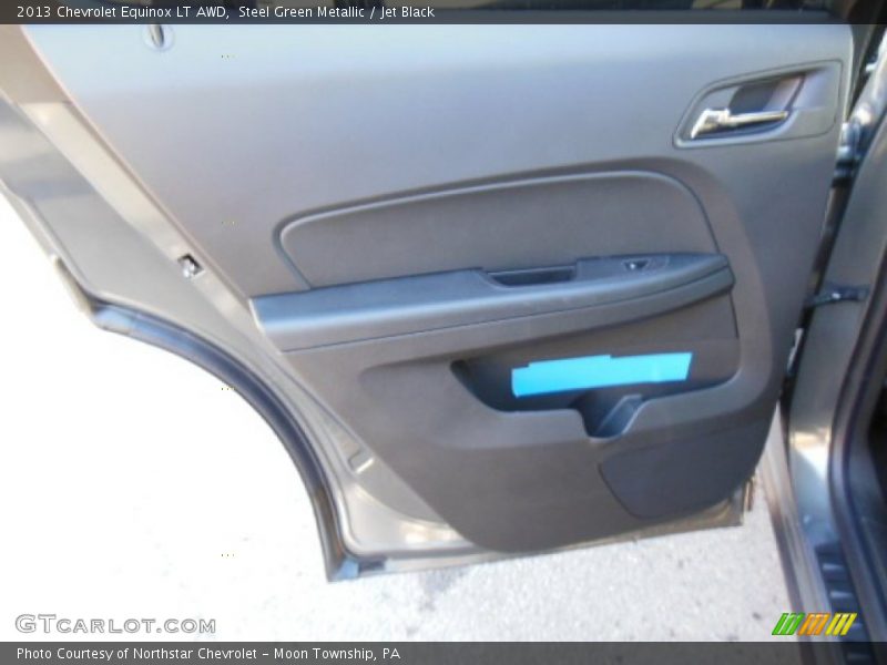 Steel Green Metallic / Jet Black 2013 Chevrolet Equinox LT AWD