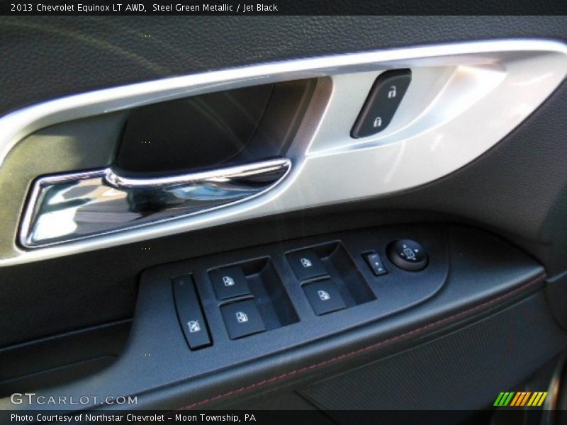 Steel Green Metallic / Jet Black 2013 Chevrolet Equinox LT AWD