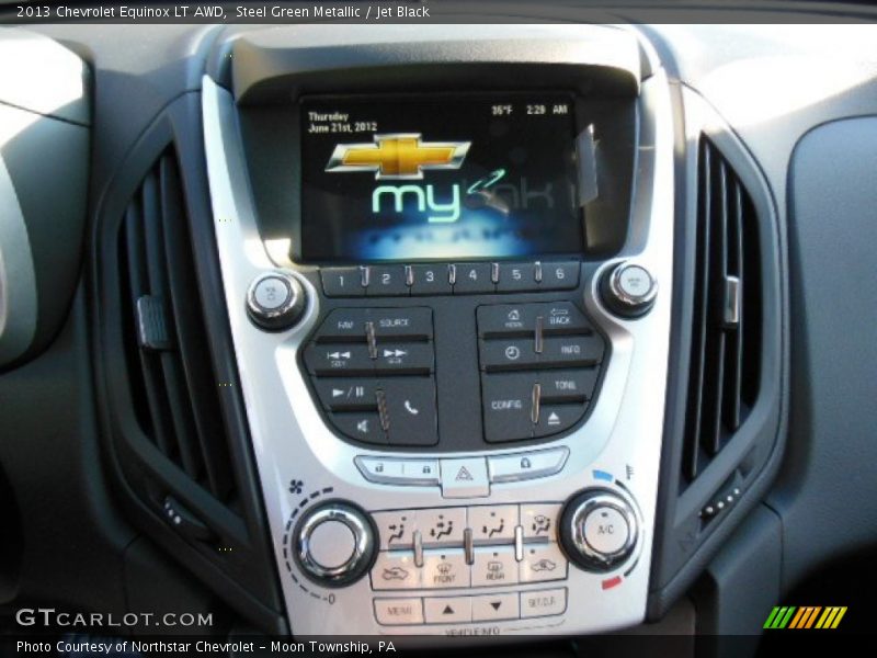 Steel Green Metallic / Jet Black 2013 Chevrolet Equinox LT AWD