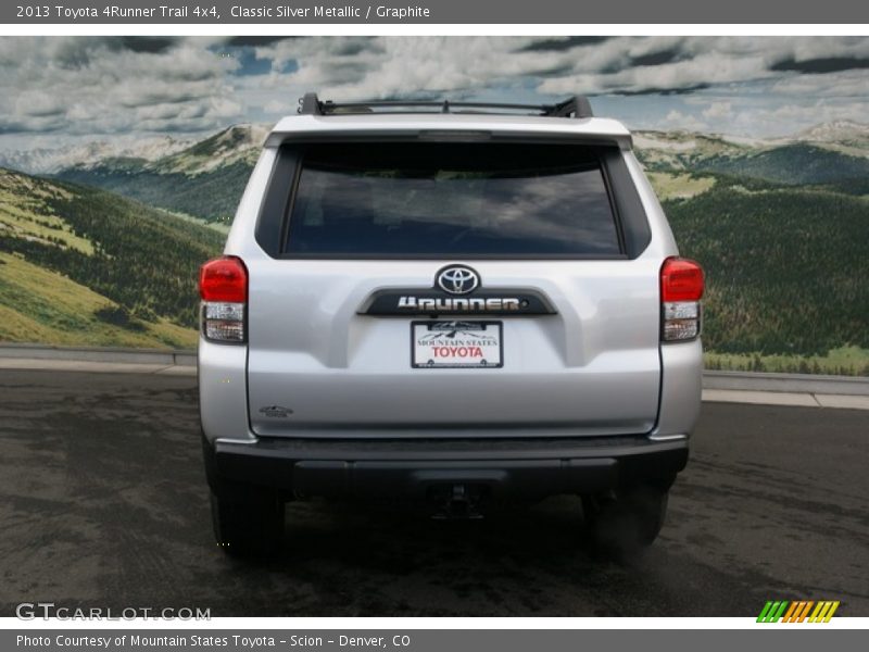 Classic Silver Metallic / Graphite 2013 Toyota 4Runner Trail 4x4