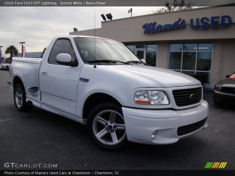 Oxford White / Black/Silver 2003 Ford F150 SVT Lightning