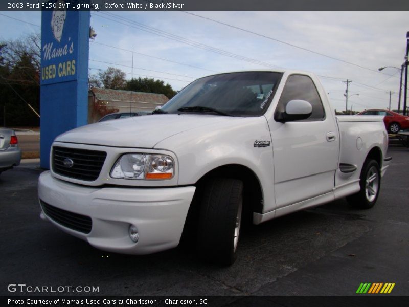 Oxford White / Black/Silver 2003 Ford F150 SVT Lightning