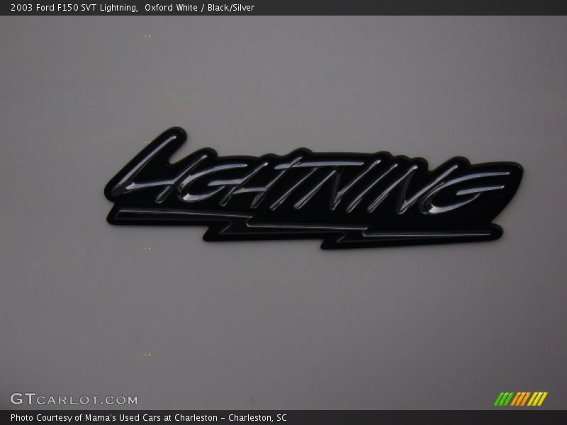 Oxford White / Black/Silver 2003 Ford F150 SVT Lightning