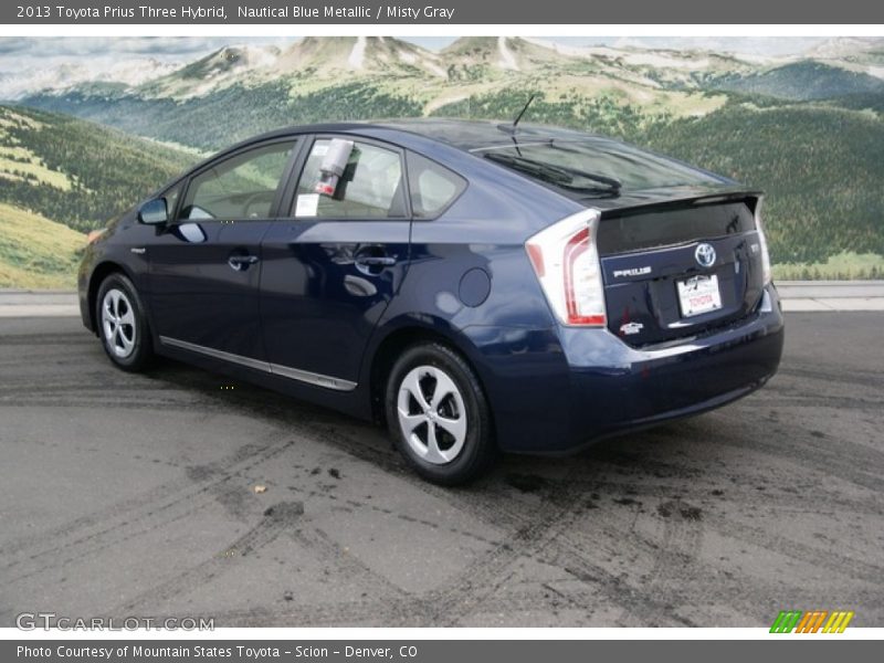 Nautical Blue Metallic / Misty Gray 2013 Toyota Prius Three Hybrid