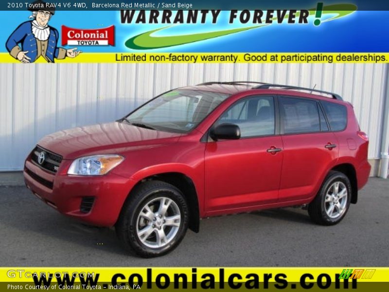 Barcelona Red Metallic / Sand Beige 2010 Toyota RAV4 V6 4WD