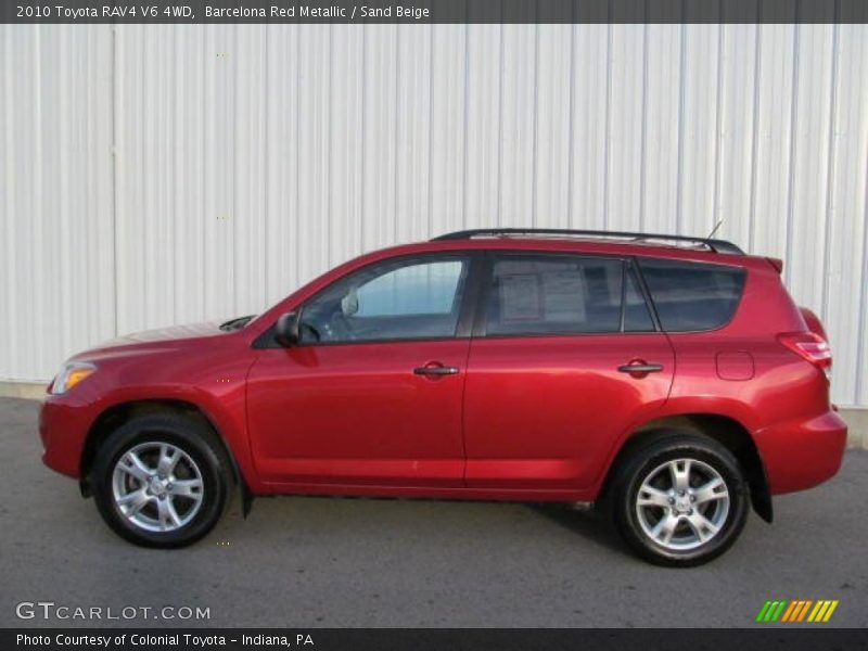 Barcelona Red Metallic / Sand Beige 2010 Toyota RAV4 V6 4WD