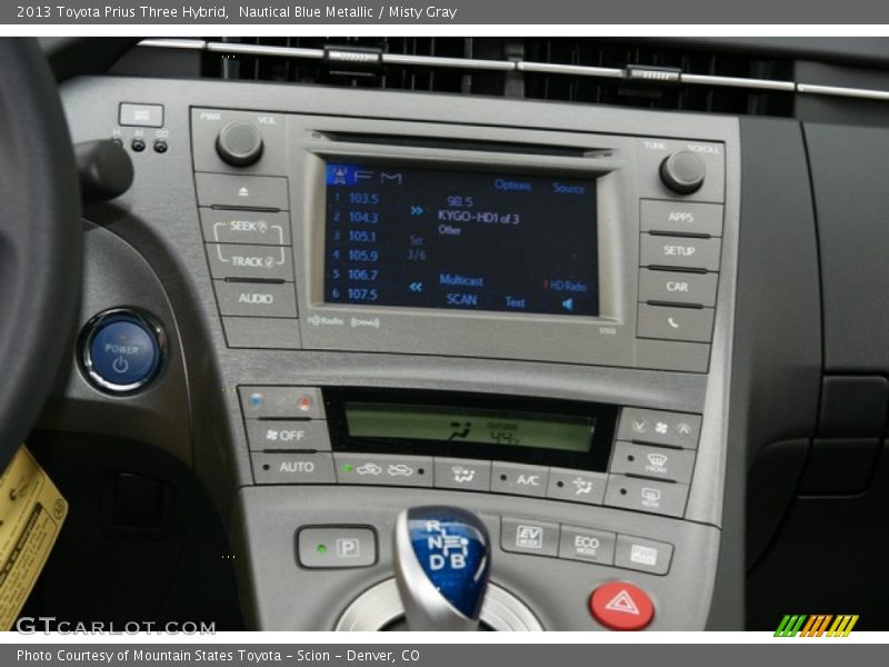 Nautical Blue Metallic / Misty Gray 2013 Toyota Prius Three Hybrid