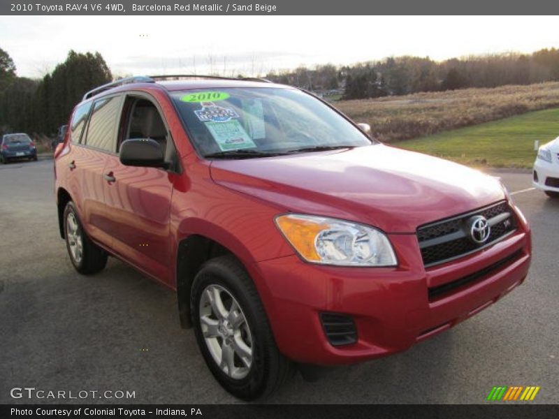 Barcelona Red Metallic / Sand Beige 2010 Toyota RAV4 V6 4WD