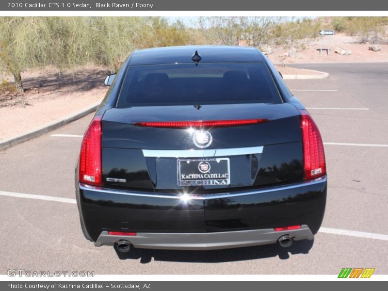 Black Raven / Ebony 2010 Cadillac CTS 3.0 Sedan