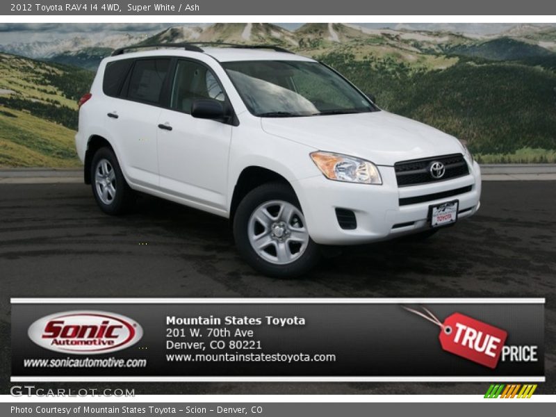 Super White / Ash 2012 Toyota RAV4 I4 4WD