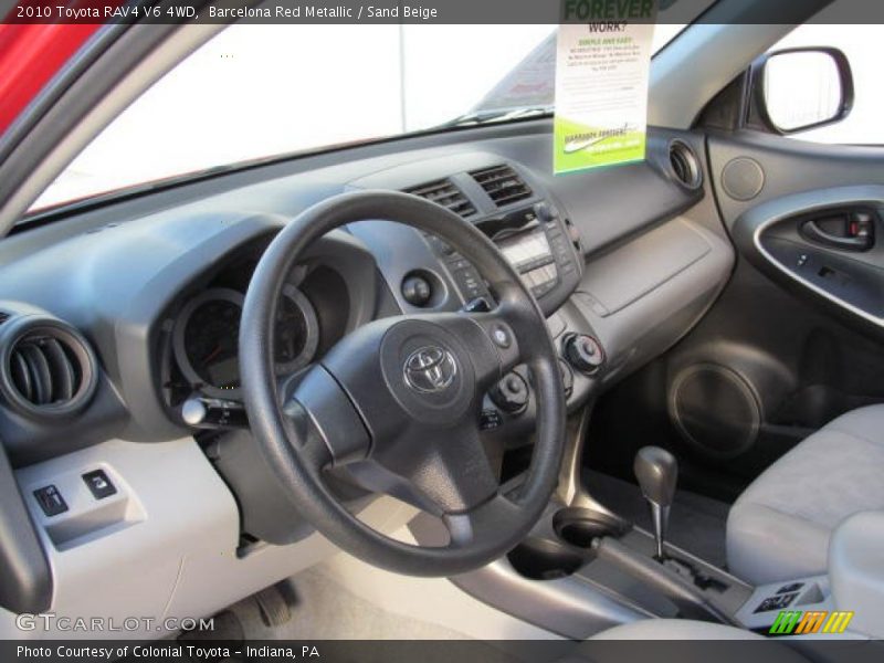 Barcelona Red Metallic / Sand Beige 2010 Toyota RAV4 V6 4WD