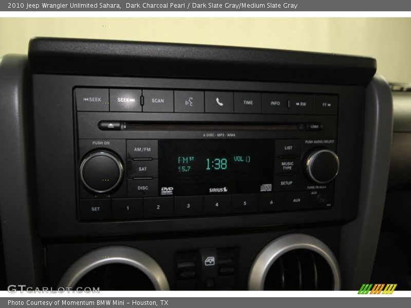 Dark Charcoal Pearl / Dark Slate Gray/Medium Slate Gray 2010 Jeep Wrangler Unlimited Sahara