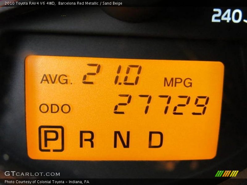 Barcelona Red Metallic / Sand Beige 2010 Toyota RAV4 V6 4WD