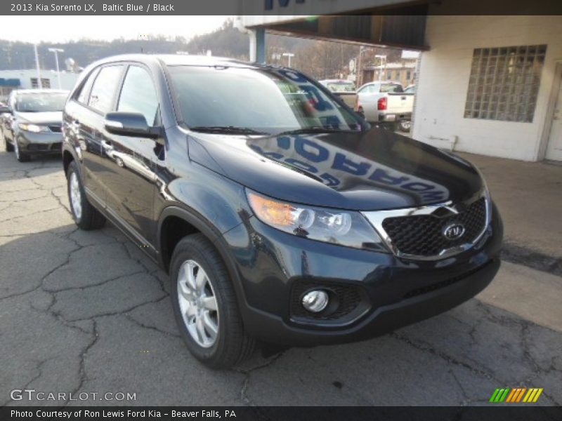 Baltic Blue / Black 2013 Kia Sorento LX