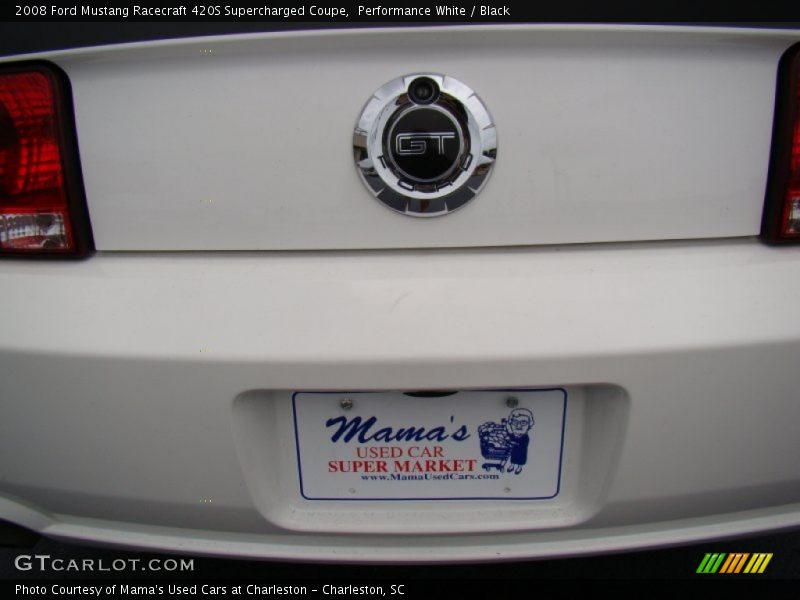 Performance White / Black 2008 Ford Mustang Racecraft 420S Supercharged Coupe