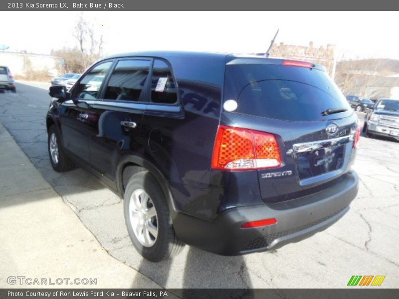 Baltic Blue / Black 2013 Kia Sorento LX