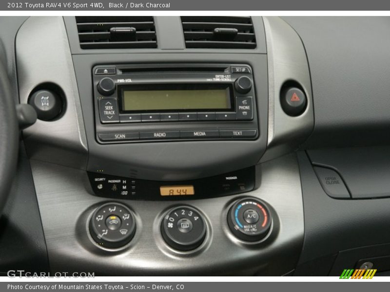 Black / Dark Charcoal 2012 Toyota RAV4 V6 Sport 4WD